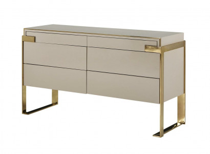 Designer sideboard luxury cabinet stainless steel chests lowboard furniture wood
